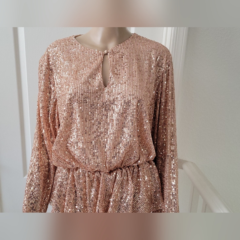 Urban Touch Rose Gold Blouse Size 14